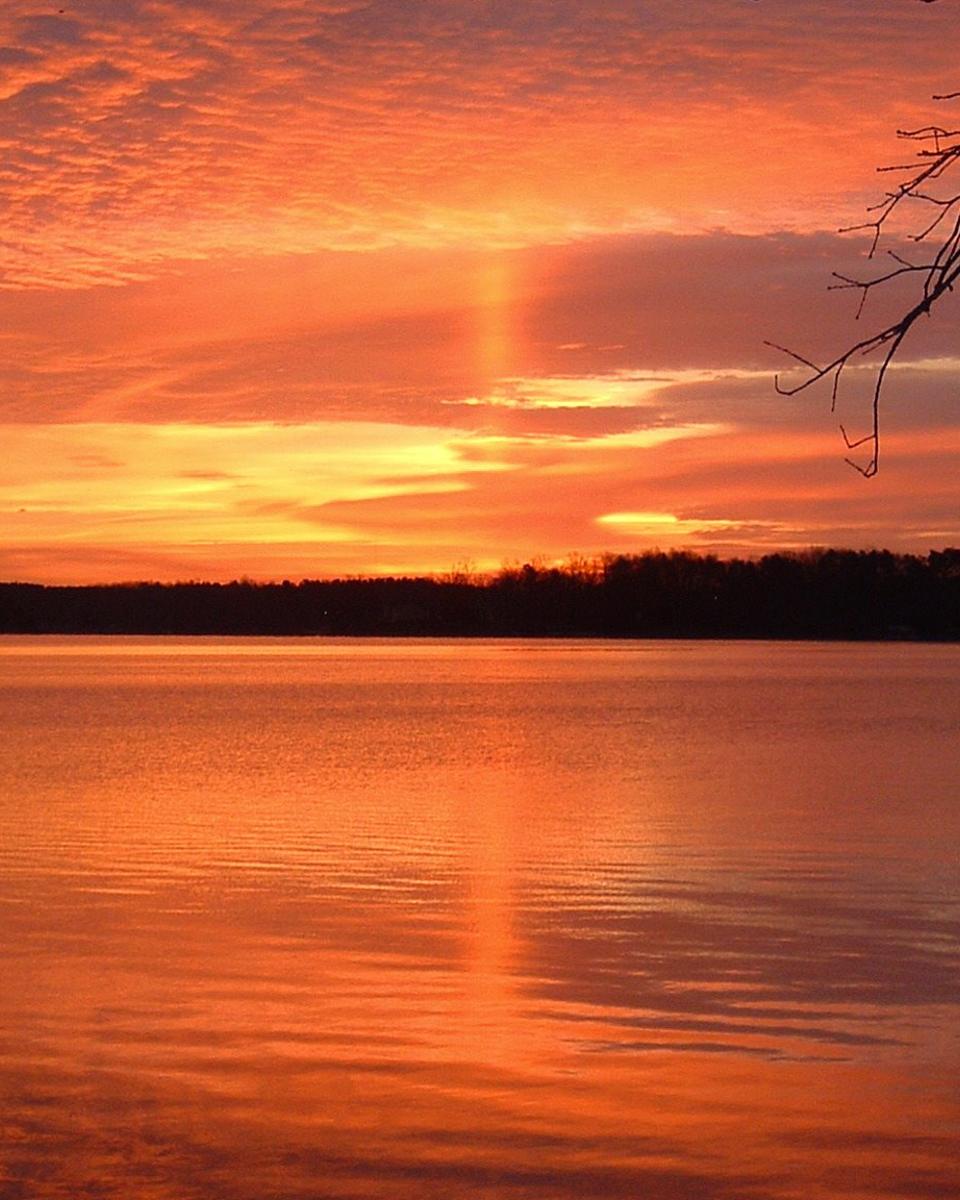 A Sun Pillar Over North Carolina
