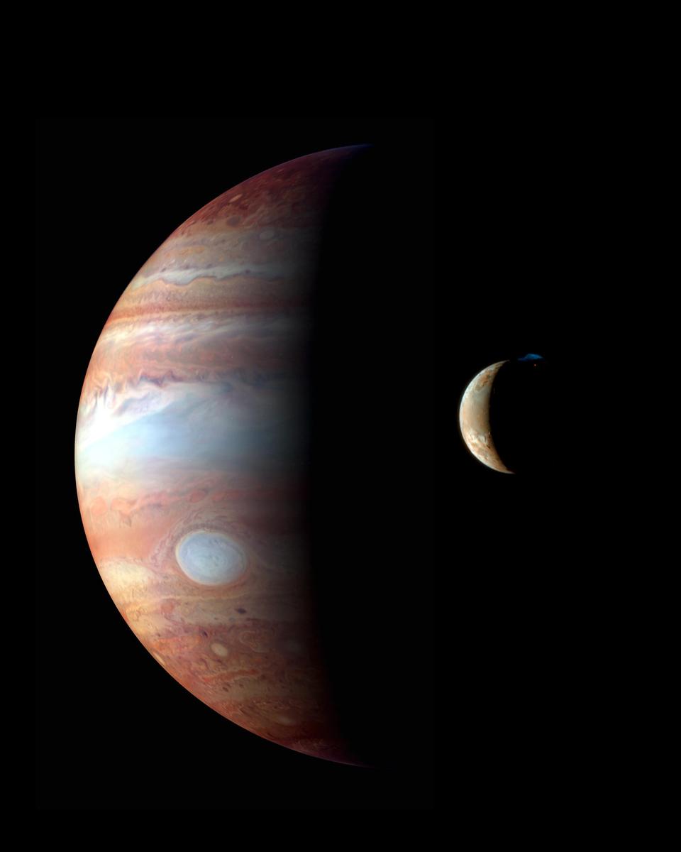 A Jupiter-Io Montage from New Horizons