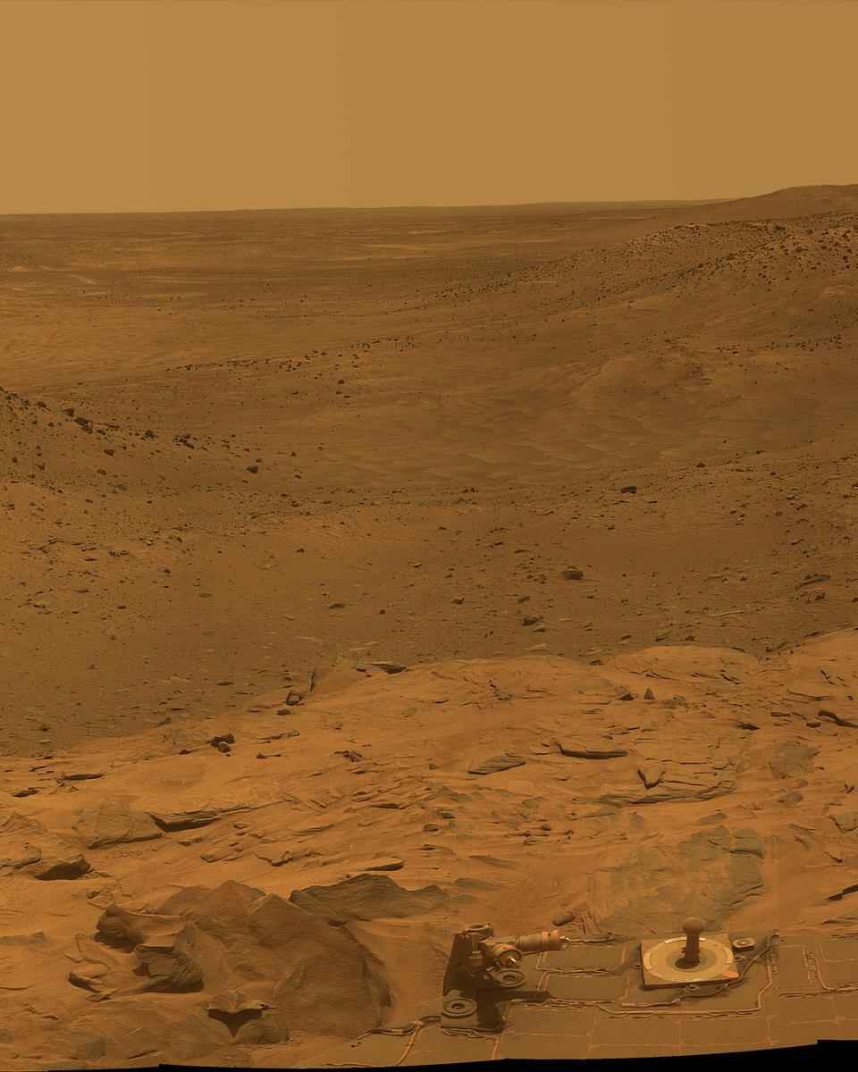 West Valley Panorama from the Spirit Rover on Mars