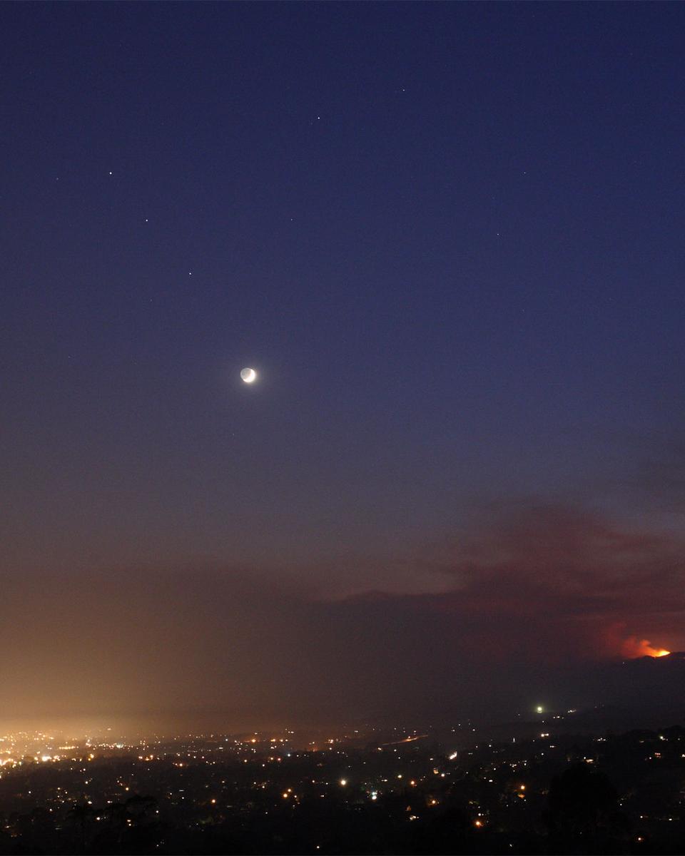 Planets and Fire by Moonlight