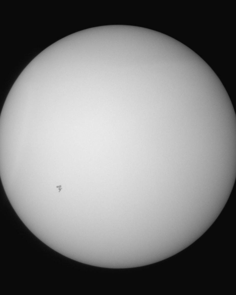 The International Space Station Transits the Sun