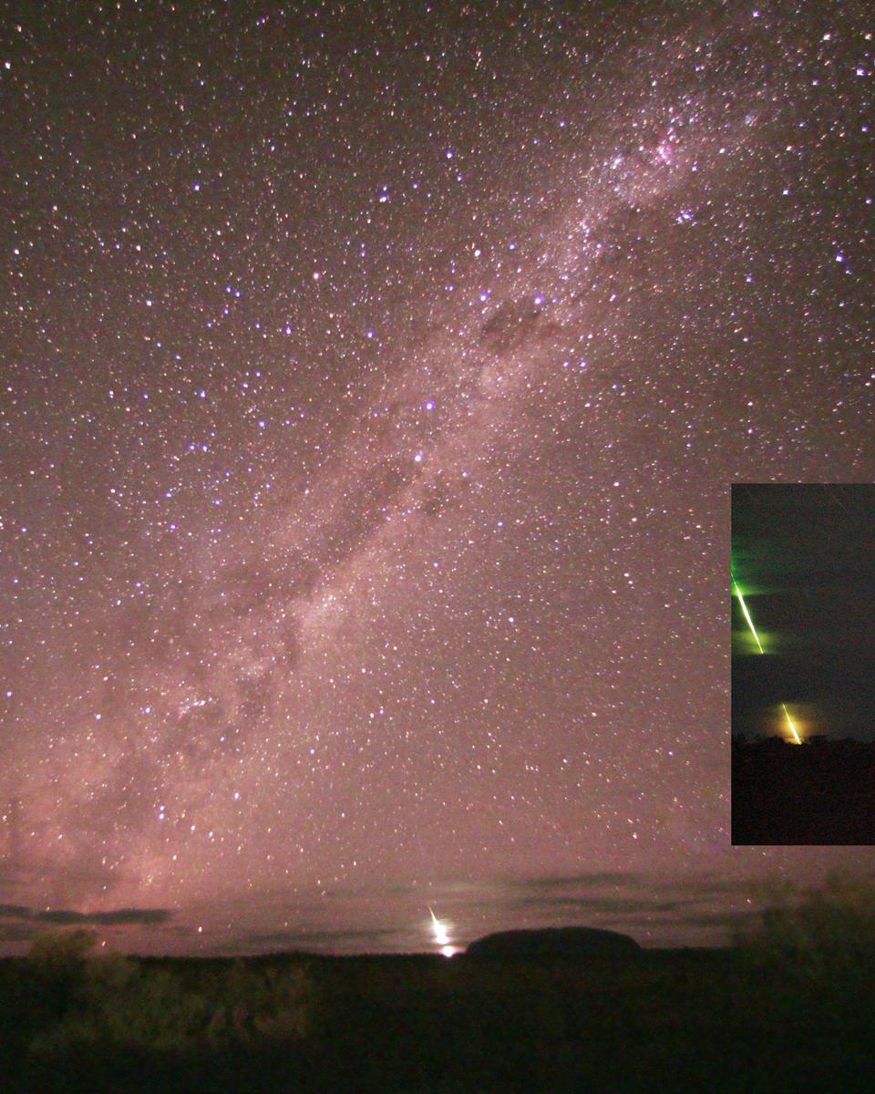 Fireball at Ayers Rock