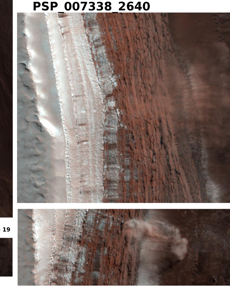 An Avalanche on Mars
