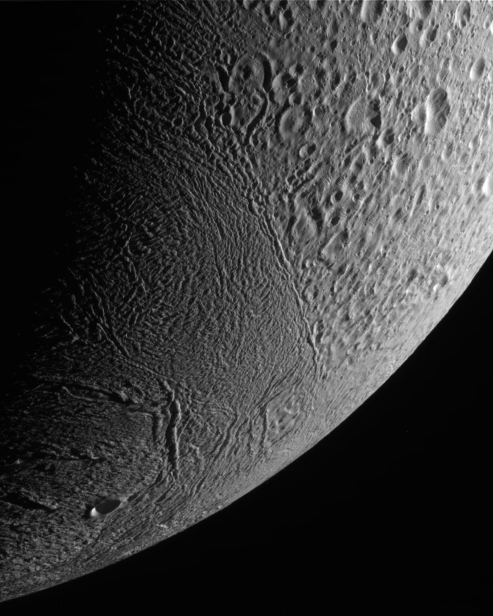Thirty Thousand Kilometers Above Enceladus
