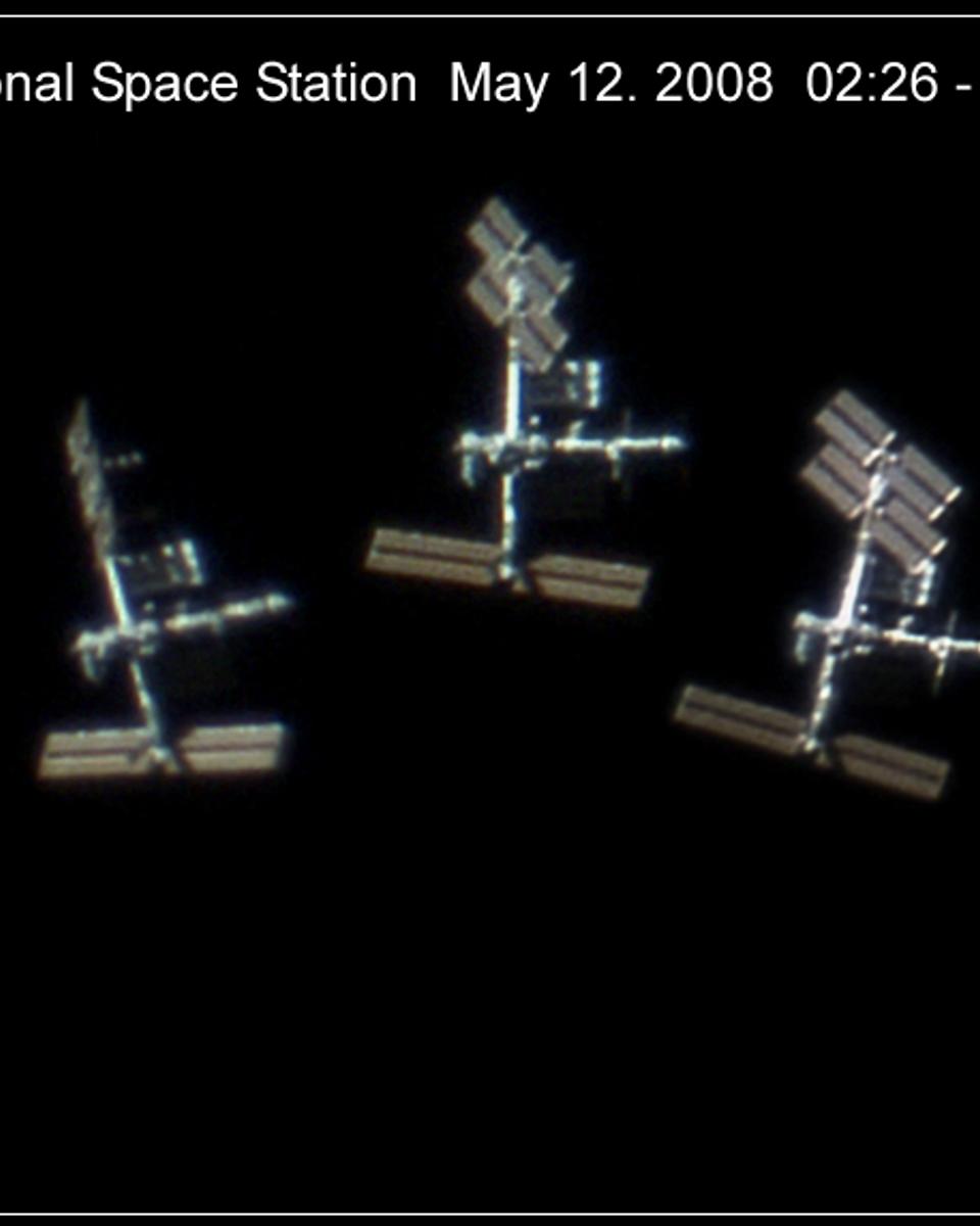 Space Station in the Sun