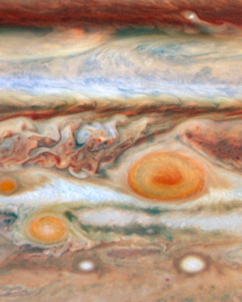 Jupiter's Three Red Spots
