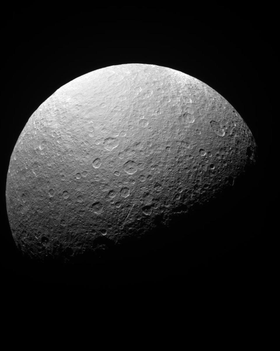 Ancient Craters of Southern Rhea