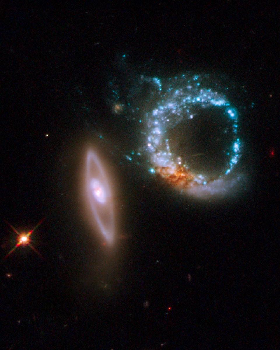The Double Ring Galaxies of Arp 147 from Hubble