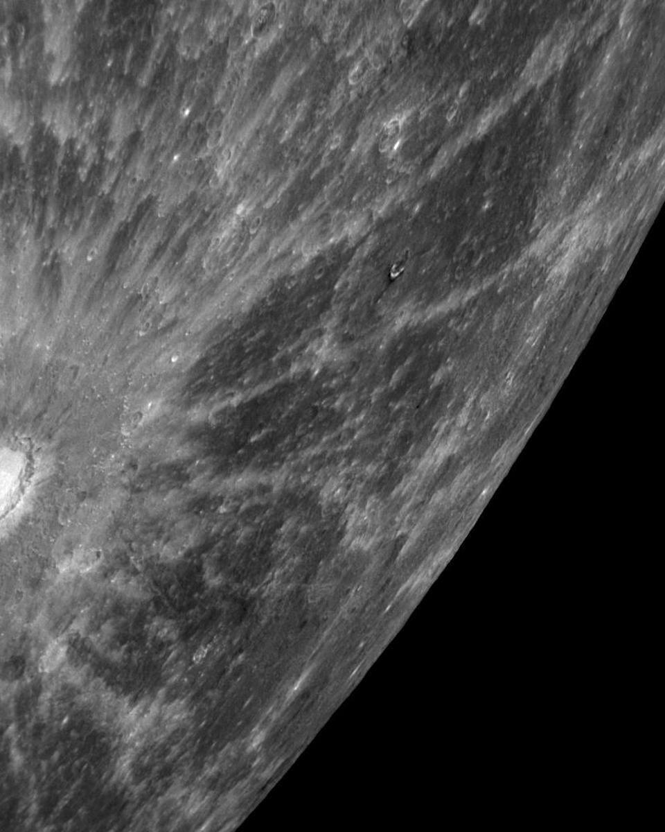 A Spectacular Rayed Crater on Mercury