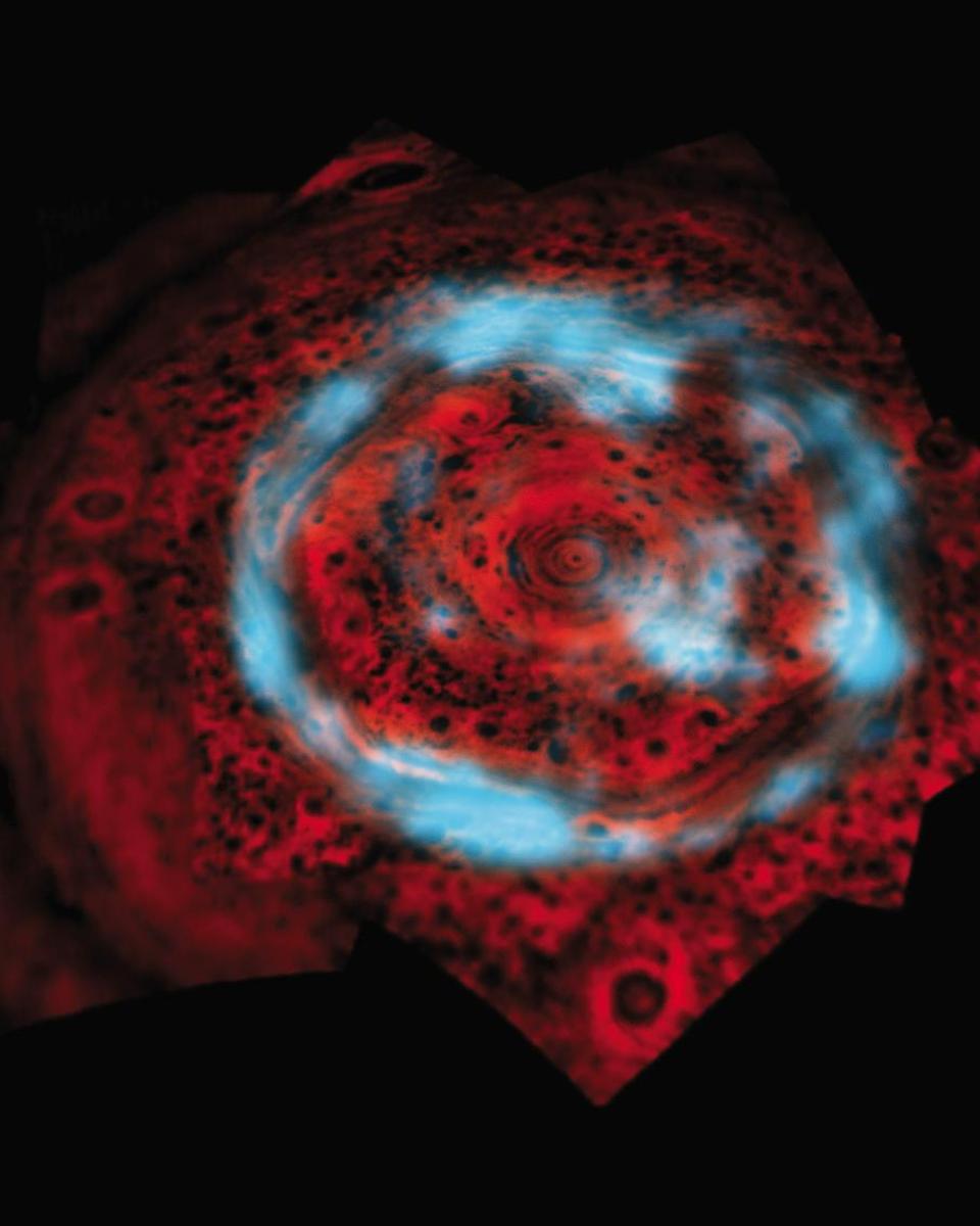 Unusual Auroras Over Saturn's North Pole