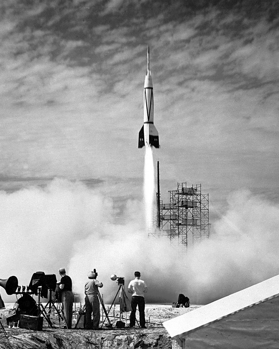 The First Rocket Launch from Cape Canaveral