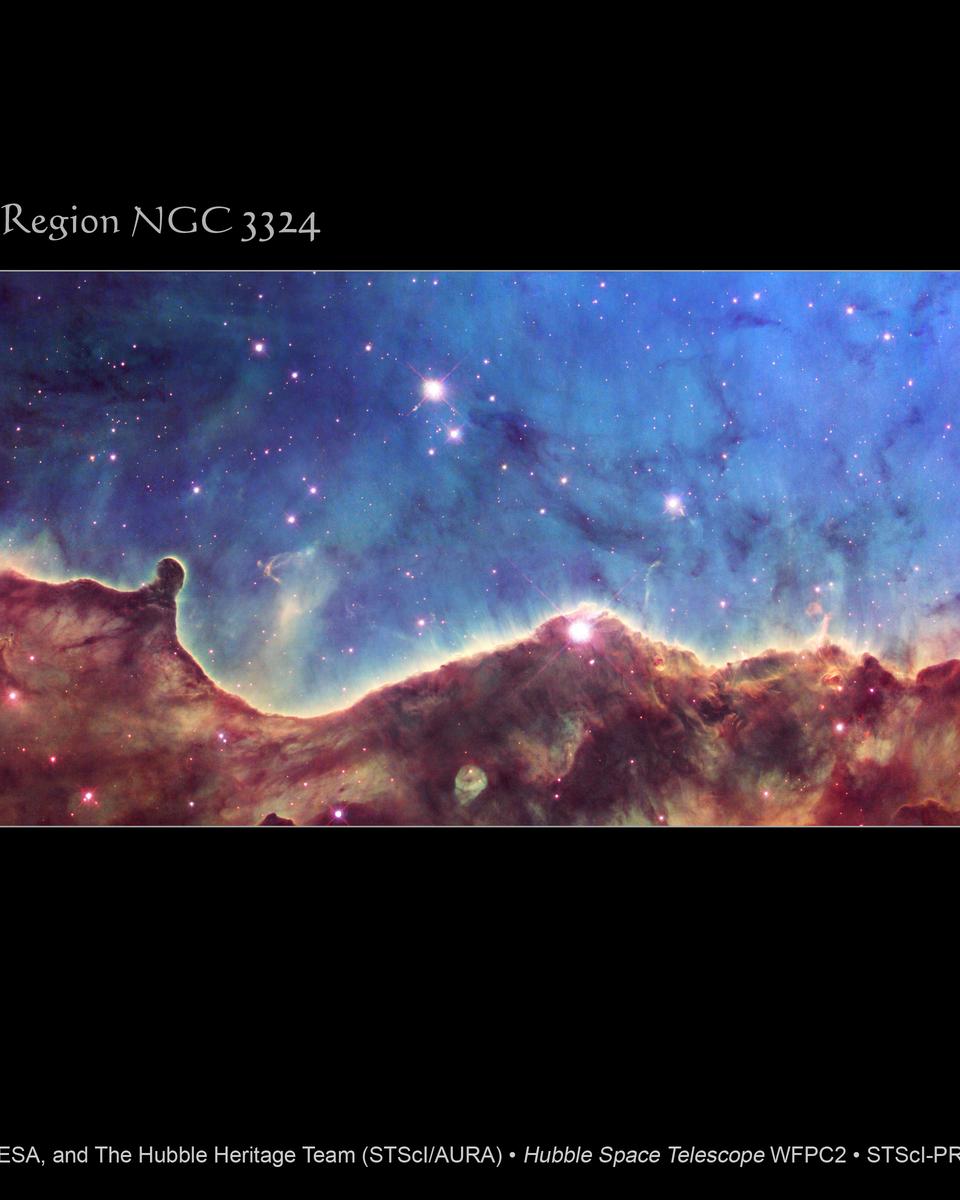 Dust Mountains in the Carina Nebula