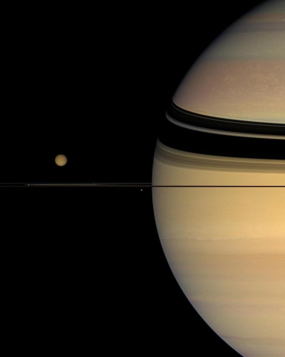 Moons, Rings, and Unexpected Colors on Saturn