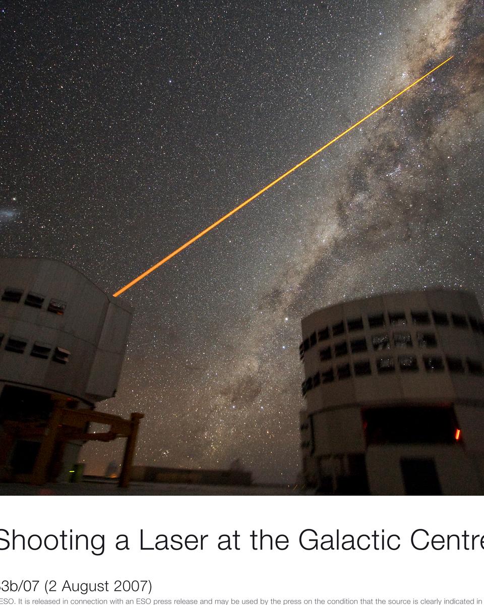 A Laser Strike at the Galactic Center