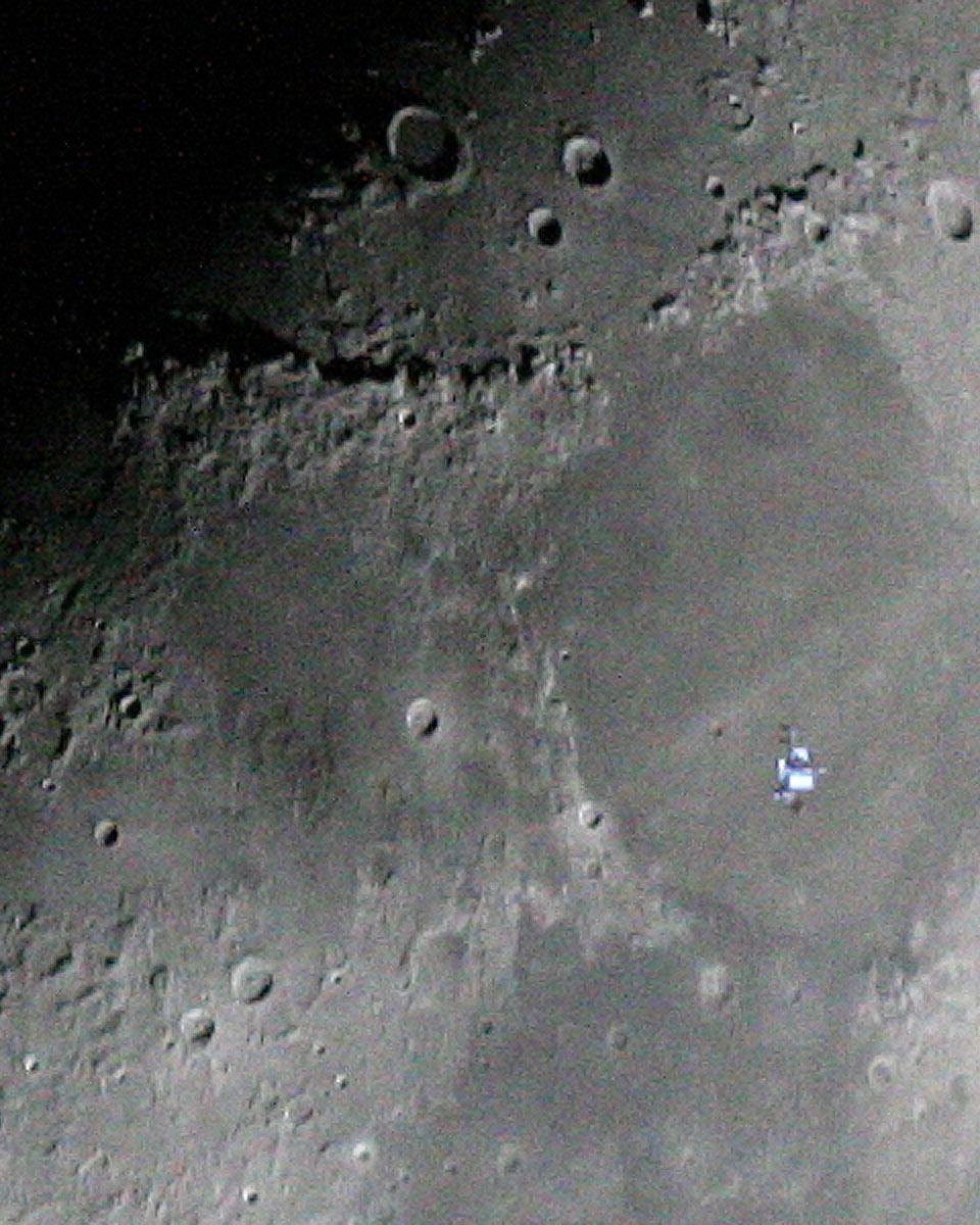 Space Station in the Moon