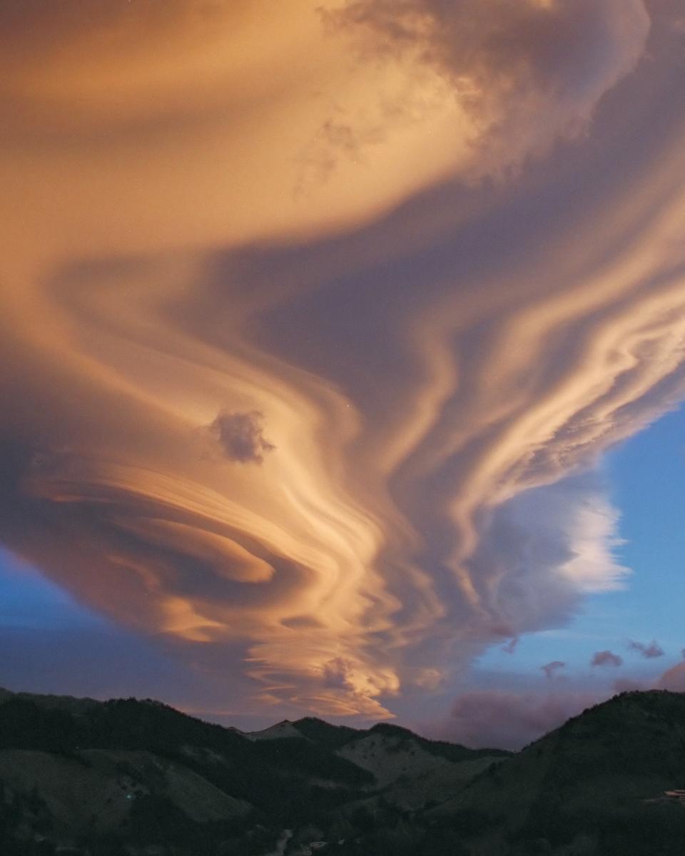 A Lenticular Cloud Over New Zealand
