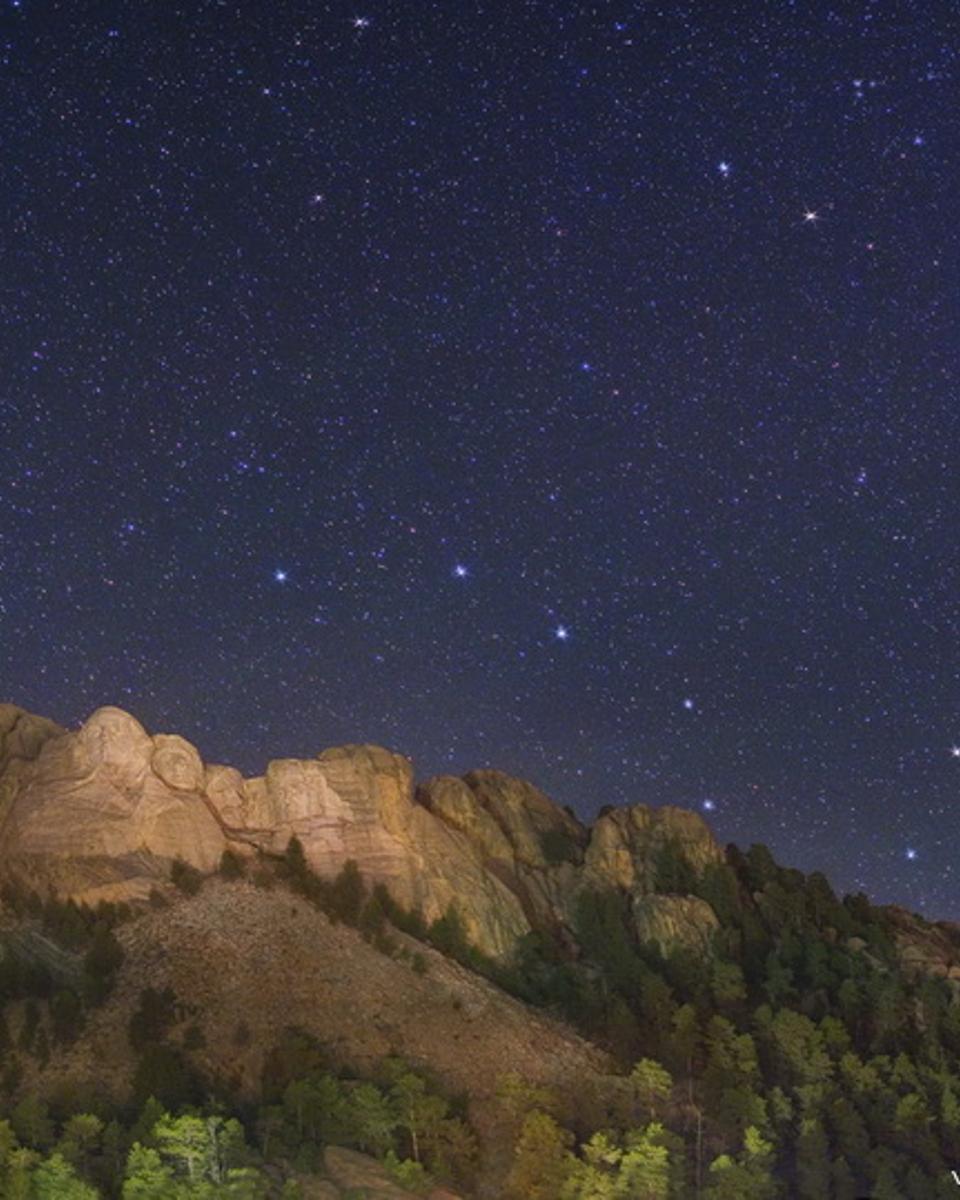 Mount Rushmore's Starry Night