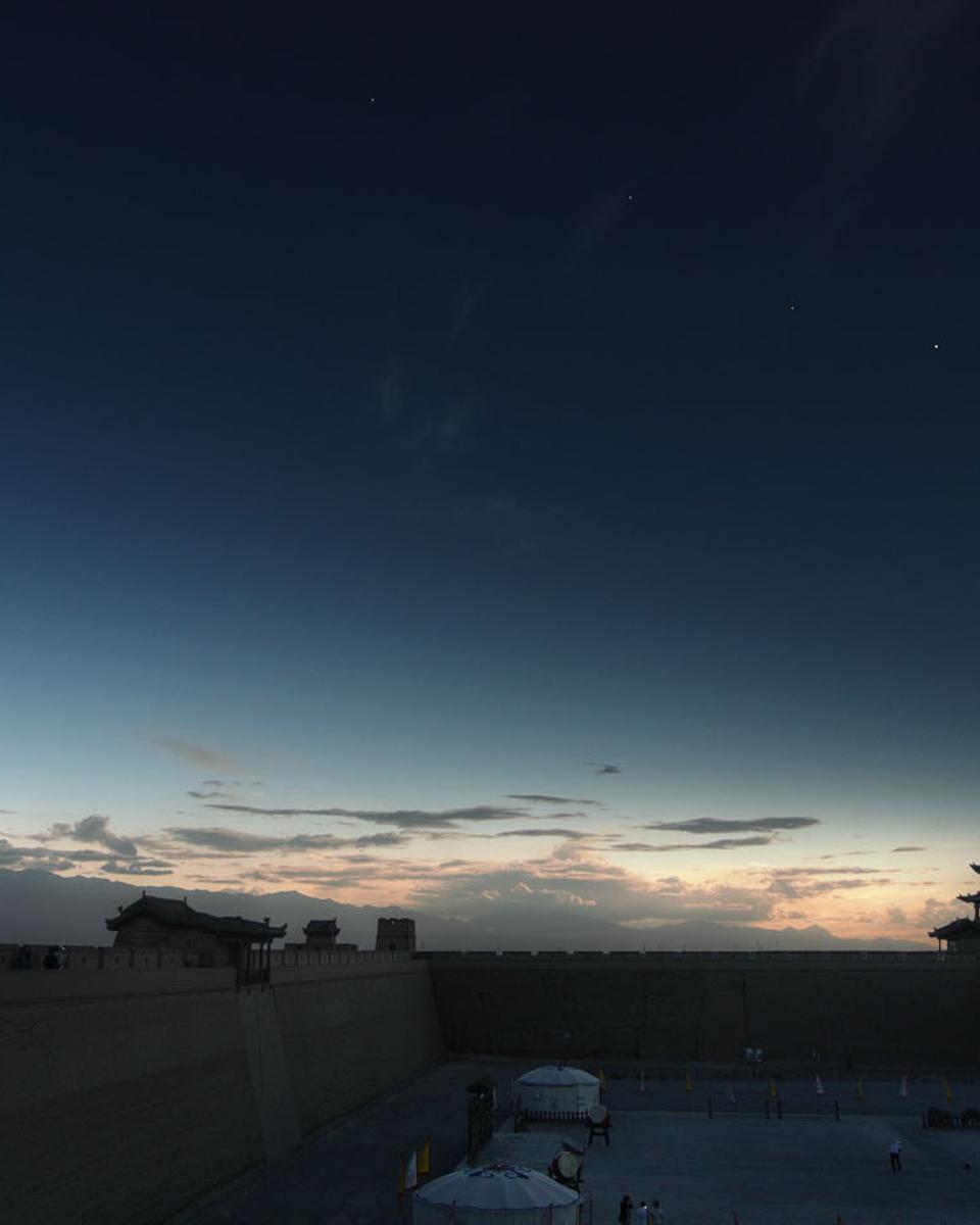Planets, Great Wall, and Solar Eclipse