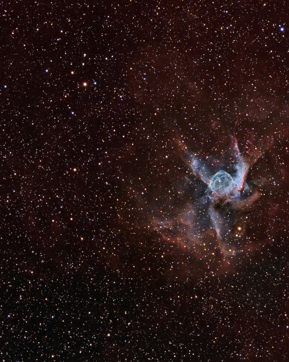 Thor's Helmet (NGC 2359) and Planetary Nebula