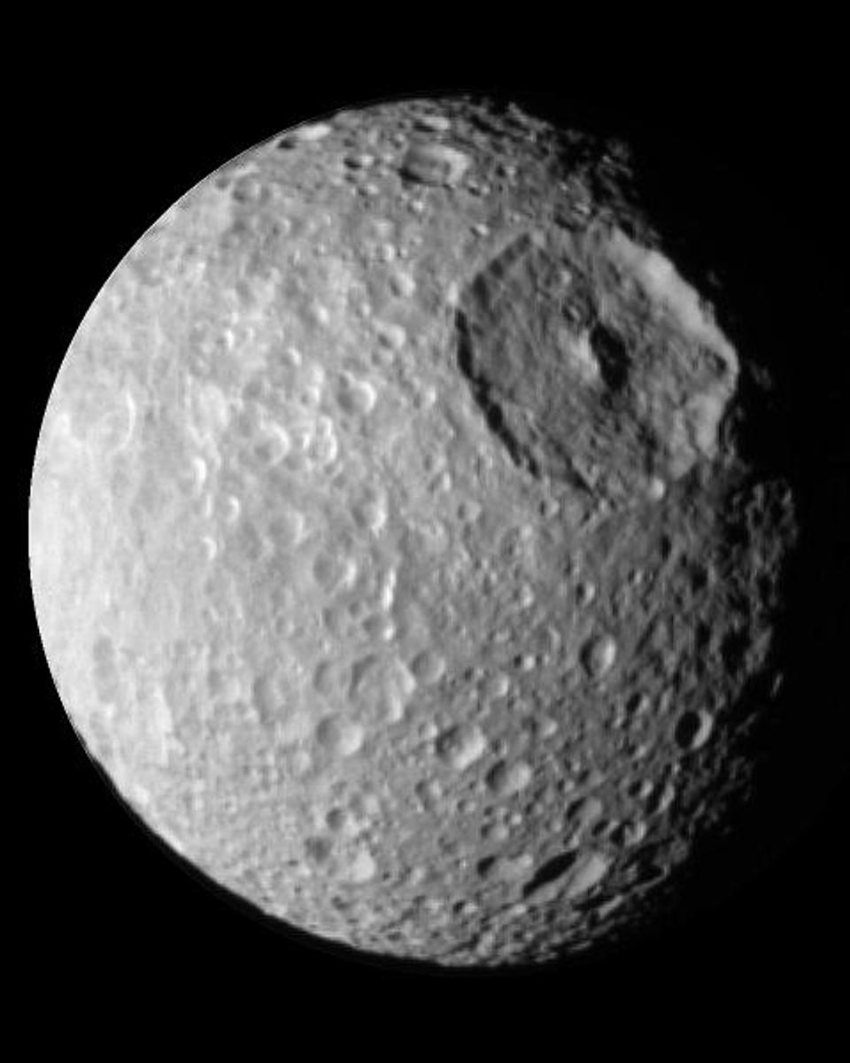 Mimas: Small Moon with a Big Crater