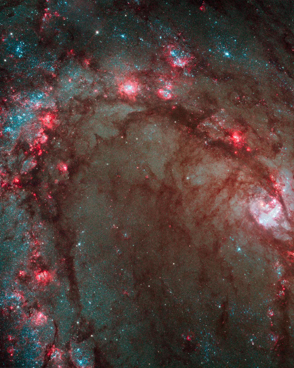 M83's Center from Refurbished Hubble