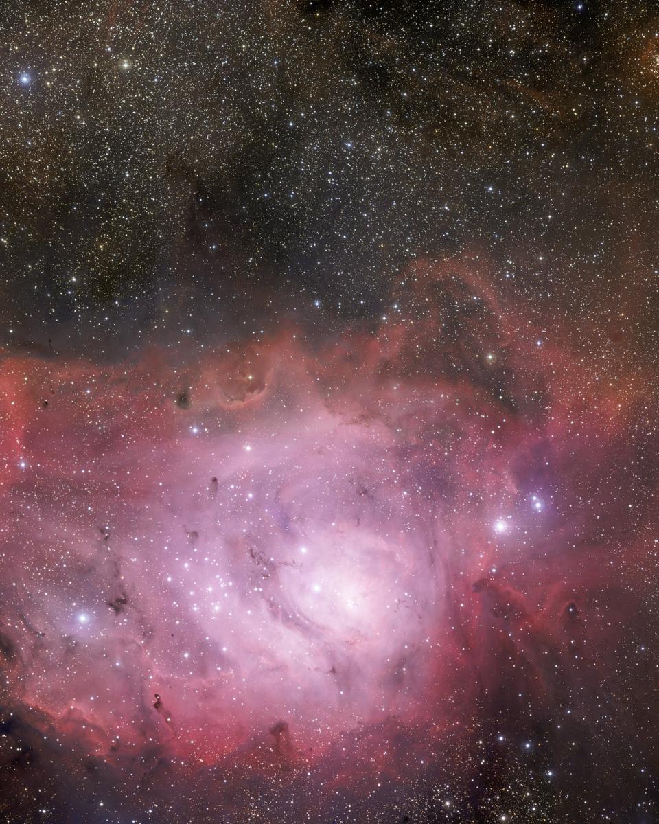 The Lagoon Nebula from GigaGalaxy Zoom