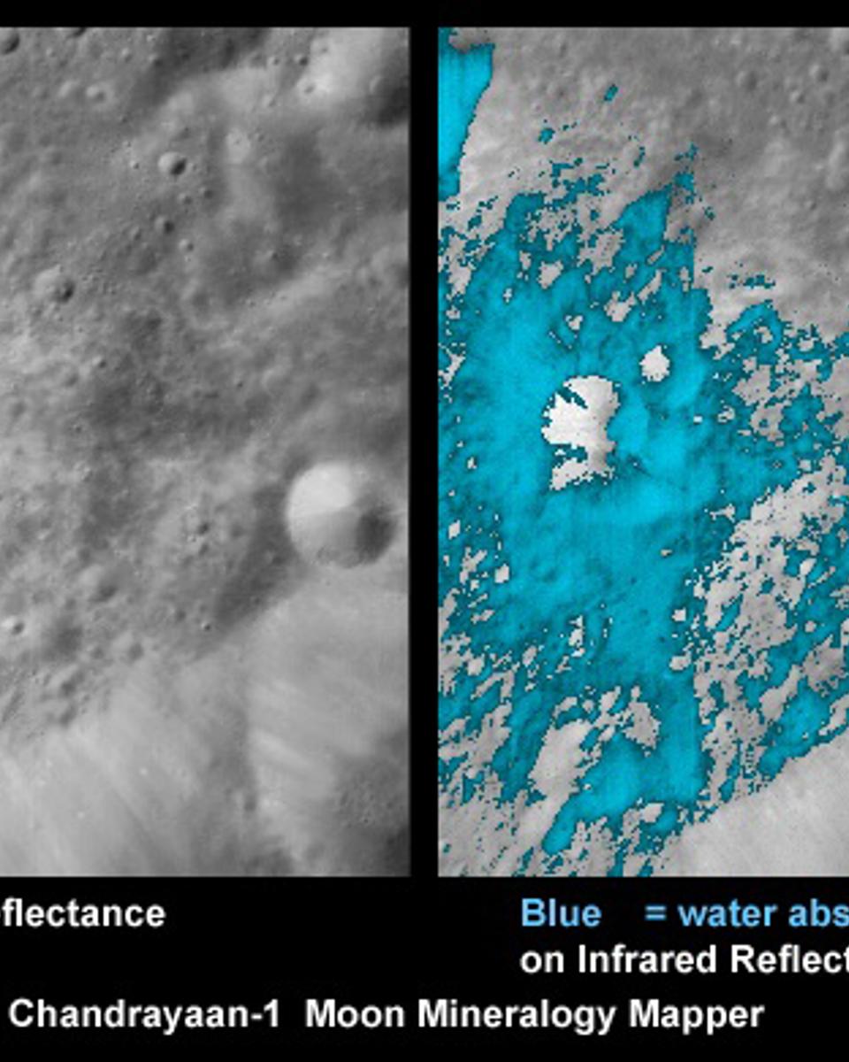 Water Discovered on the Moon