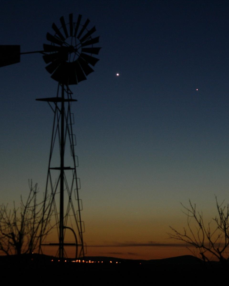 Venus and Mercury in the West