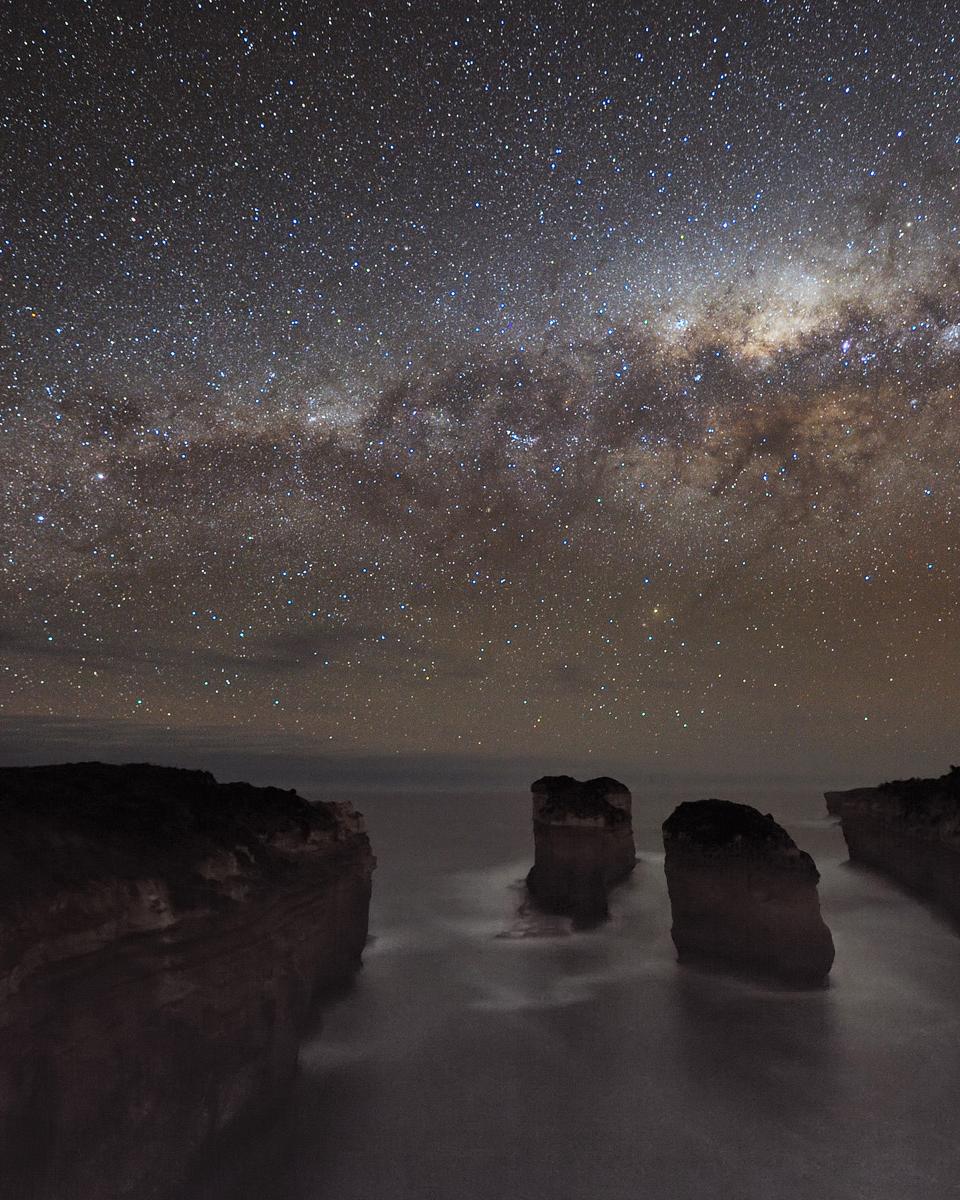 A Milky Way Shadow at Loch Ard Gorge