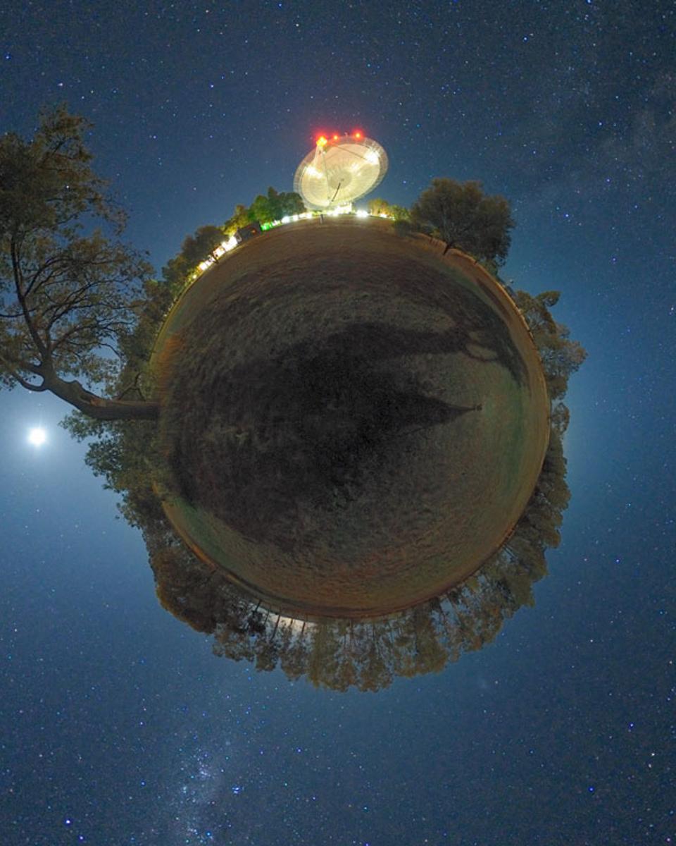 The Planet and the Radio Dish
