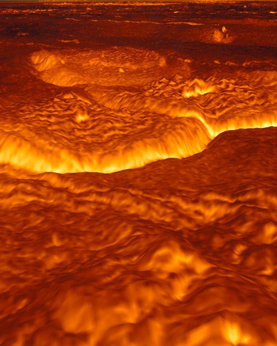 Venus' Once Molten Surface