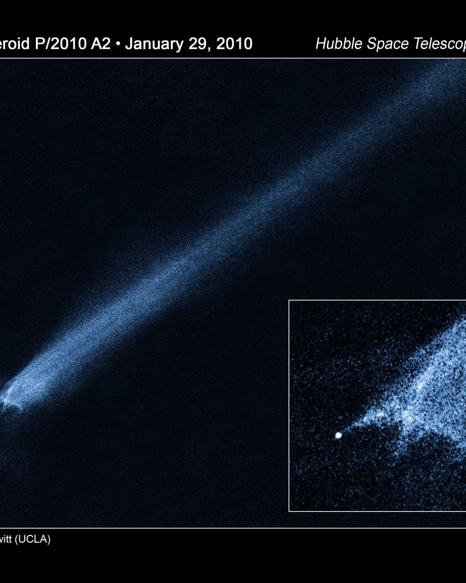 P/2010 A2: Unusual Asteroid Tail Implies Powerful Collision