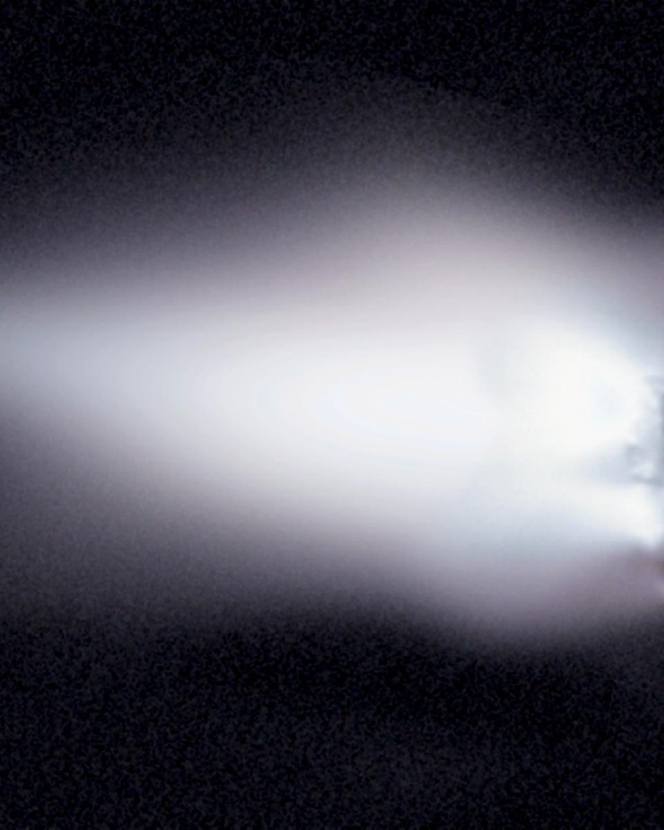 Comet Halley's Nucleus: An Orbiting Iceberg