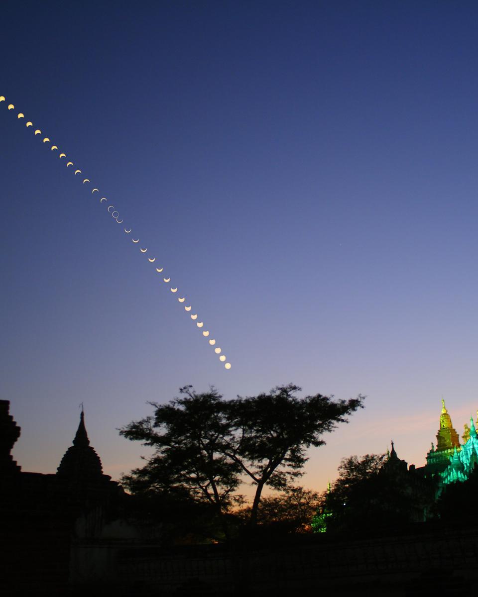 Annular Eclipse Over Myanmar