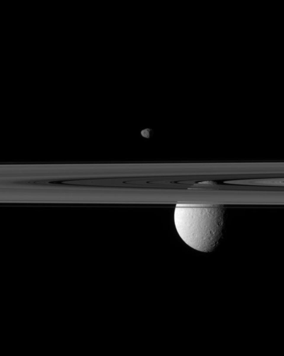 Moons Beyond the Rings of Saturn
