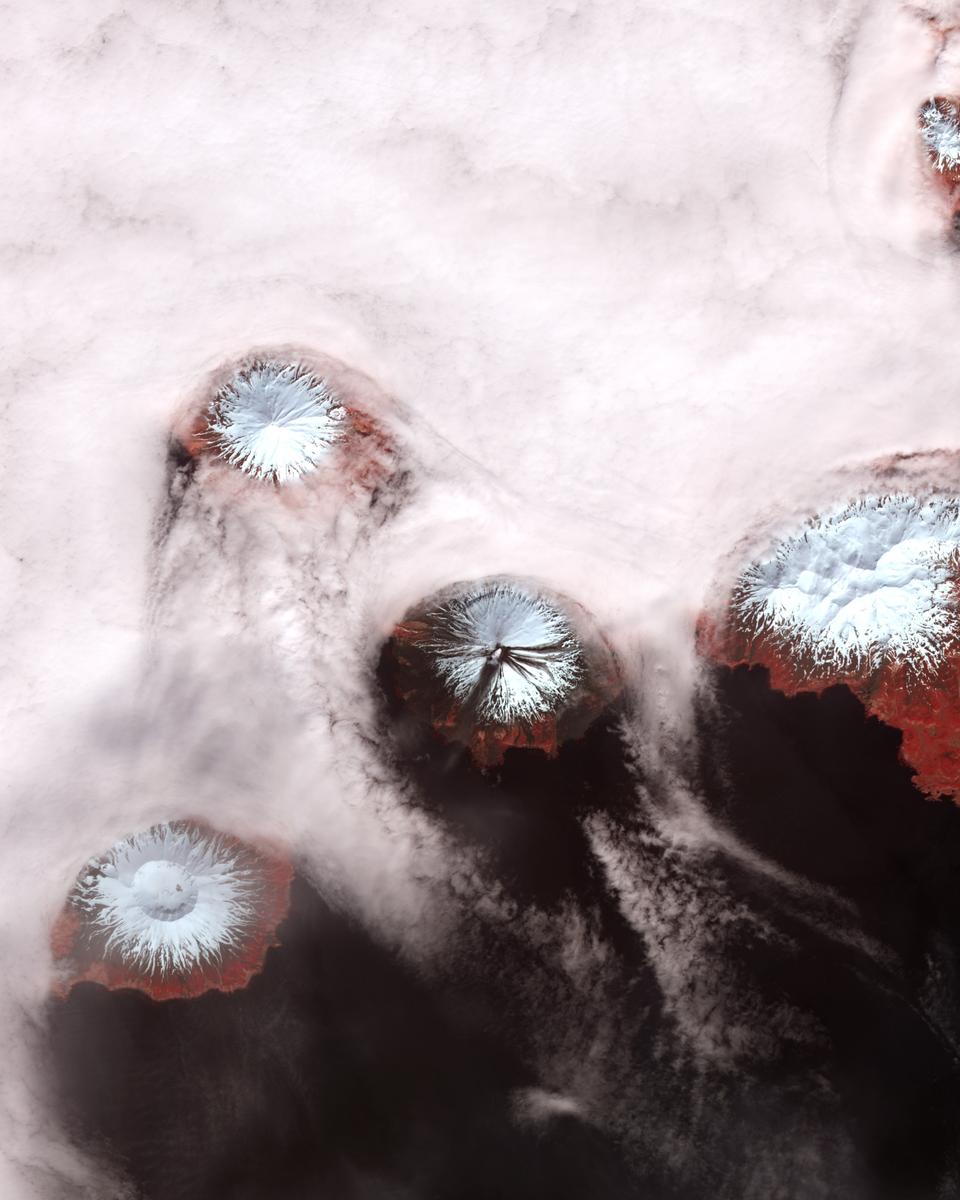 Islands of Four Mountains from Above