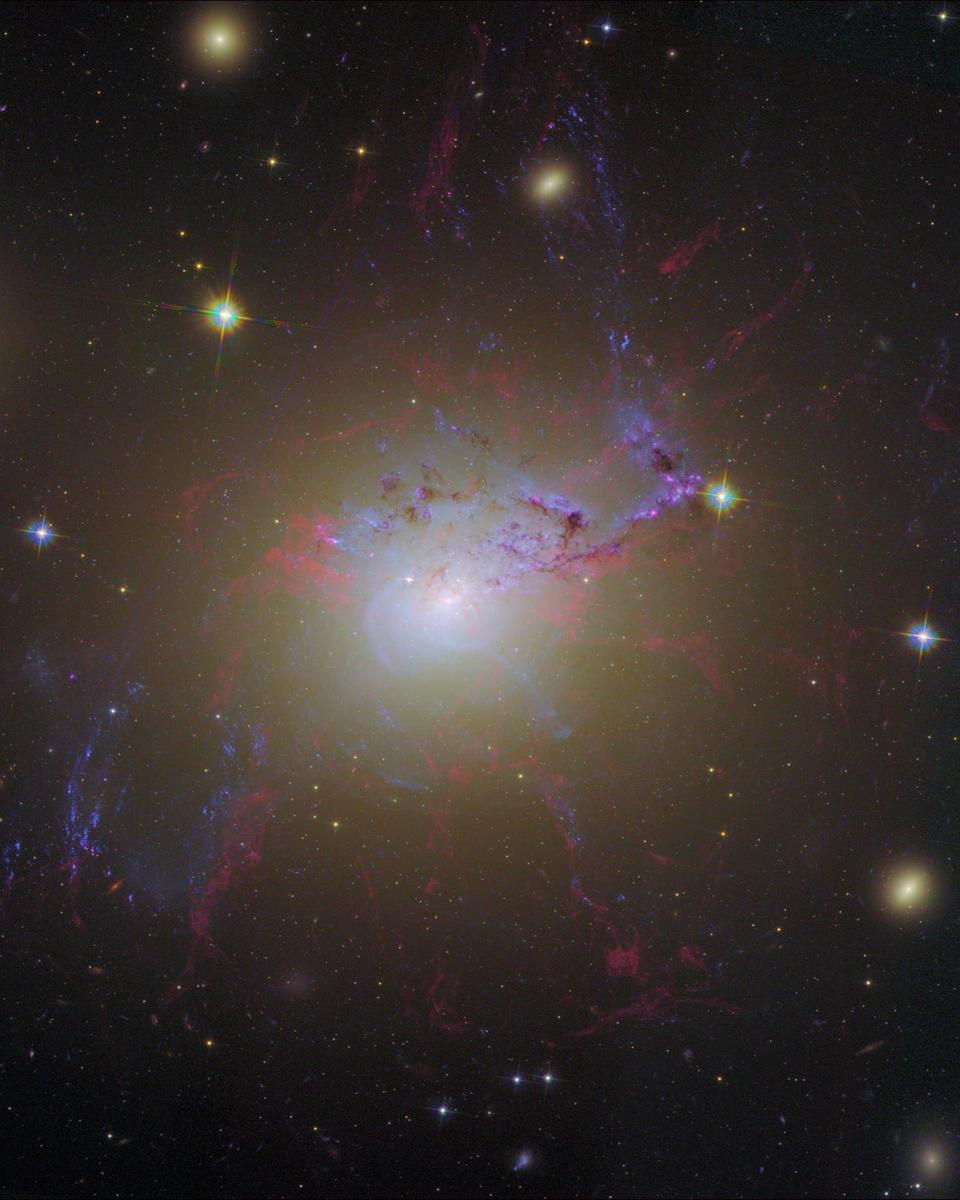 Hubble Remix: Active Galaxy NGC 1275