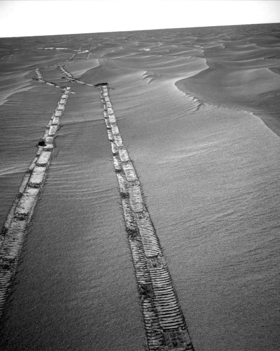 Looking Back Across Mars