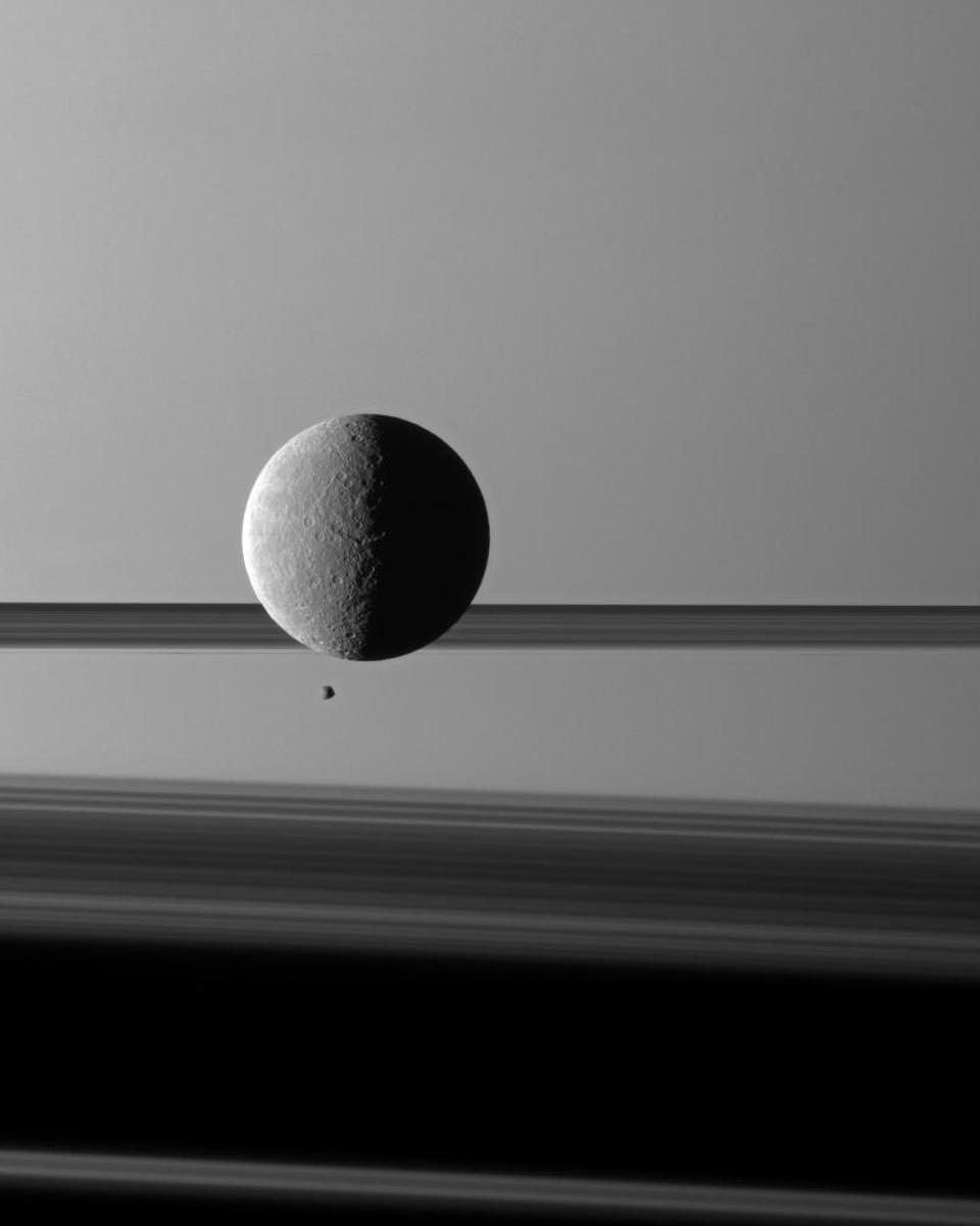 Moons and Rings Before Saturn