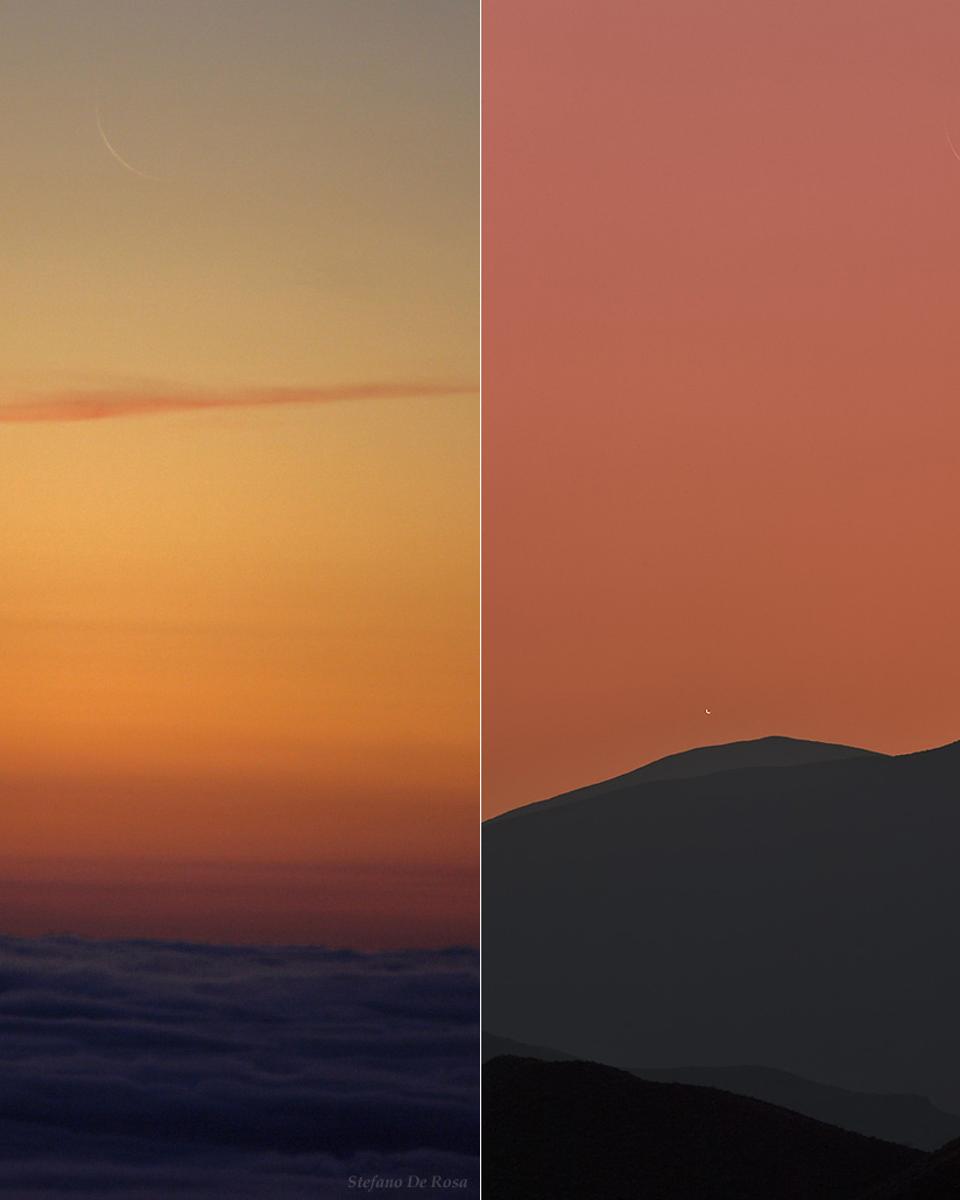 Two Views, Two Crescents