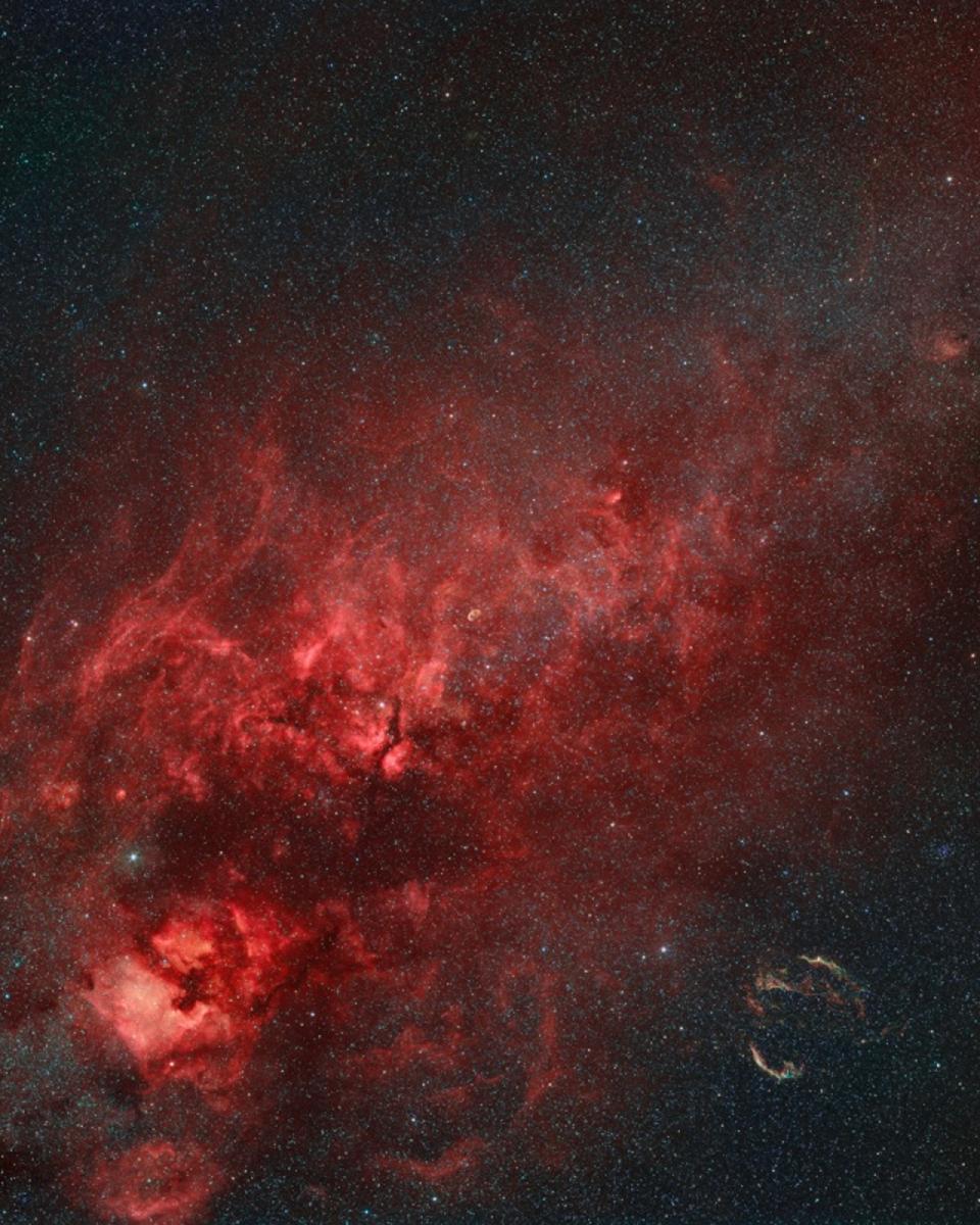 Nebulae in the Northern Cross