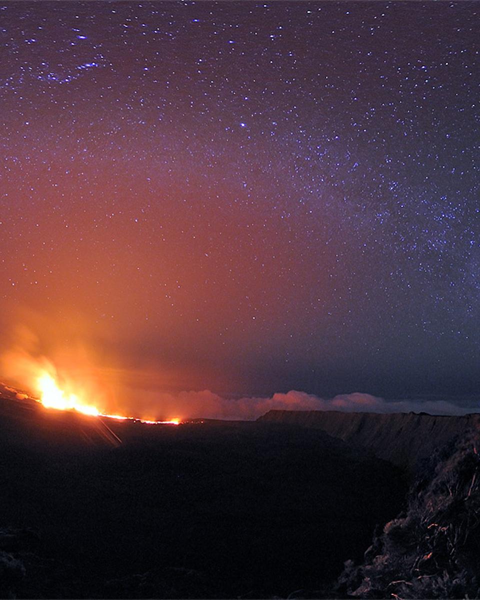 The Milky Way Over the Peak of the Furnace