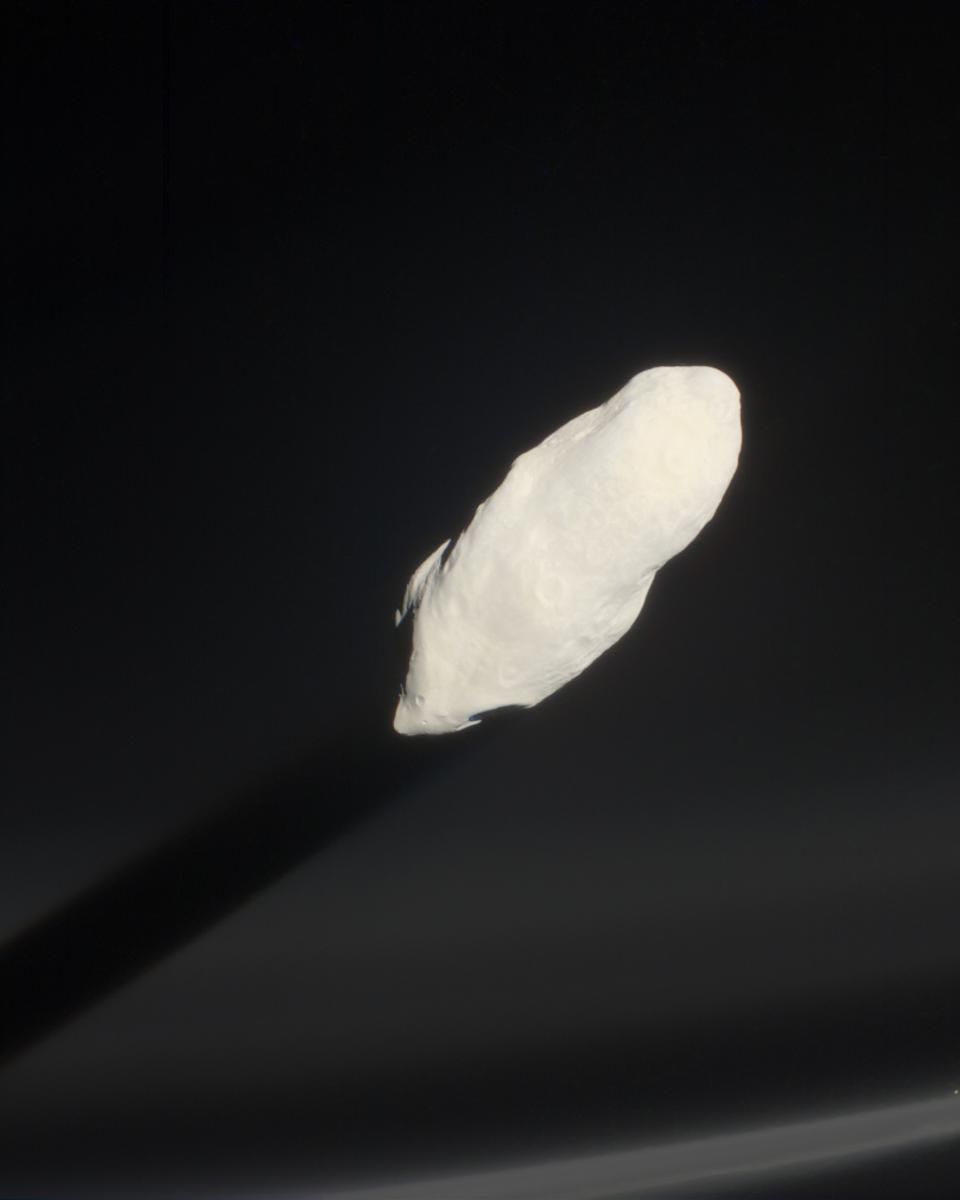 Prometheus Rising Through Saturn's F Ring