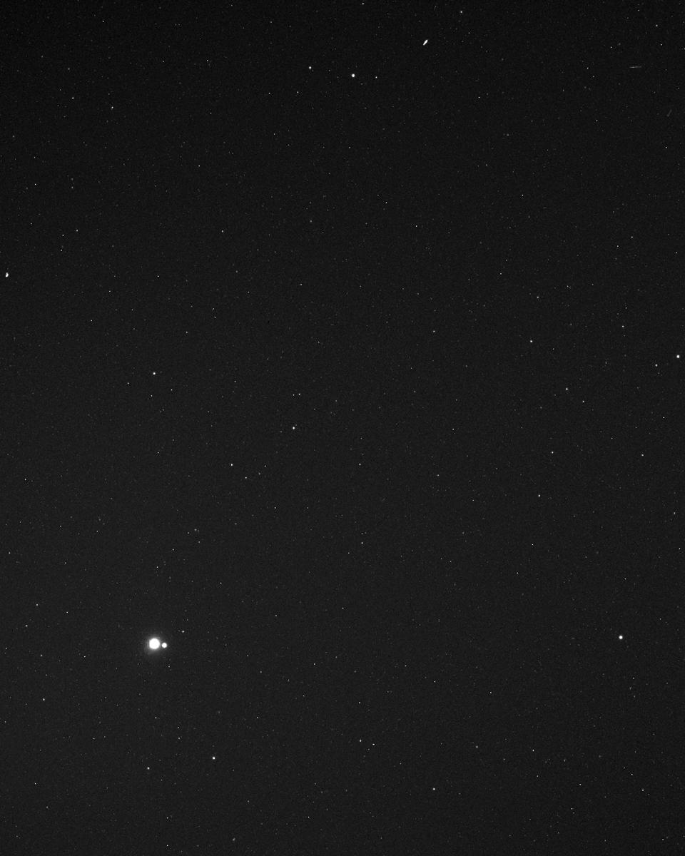 Earth and Moon from MESSENGER