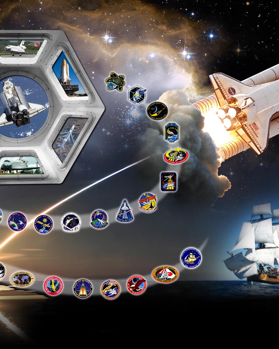 Space Shuttle Tribute Poster: Endeavour