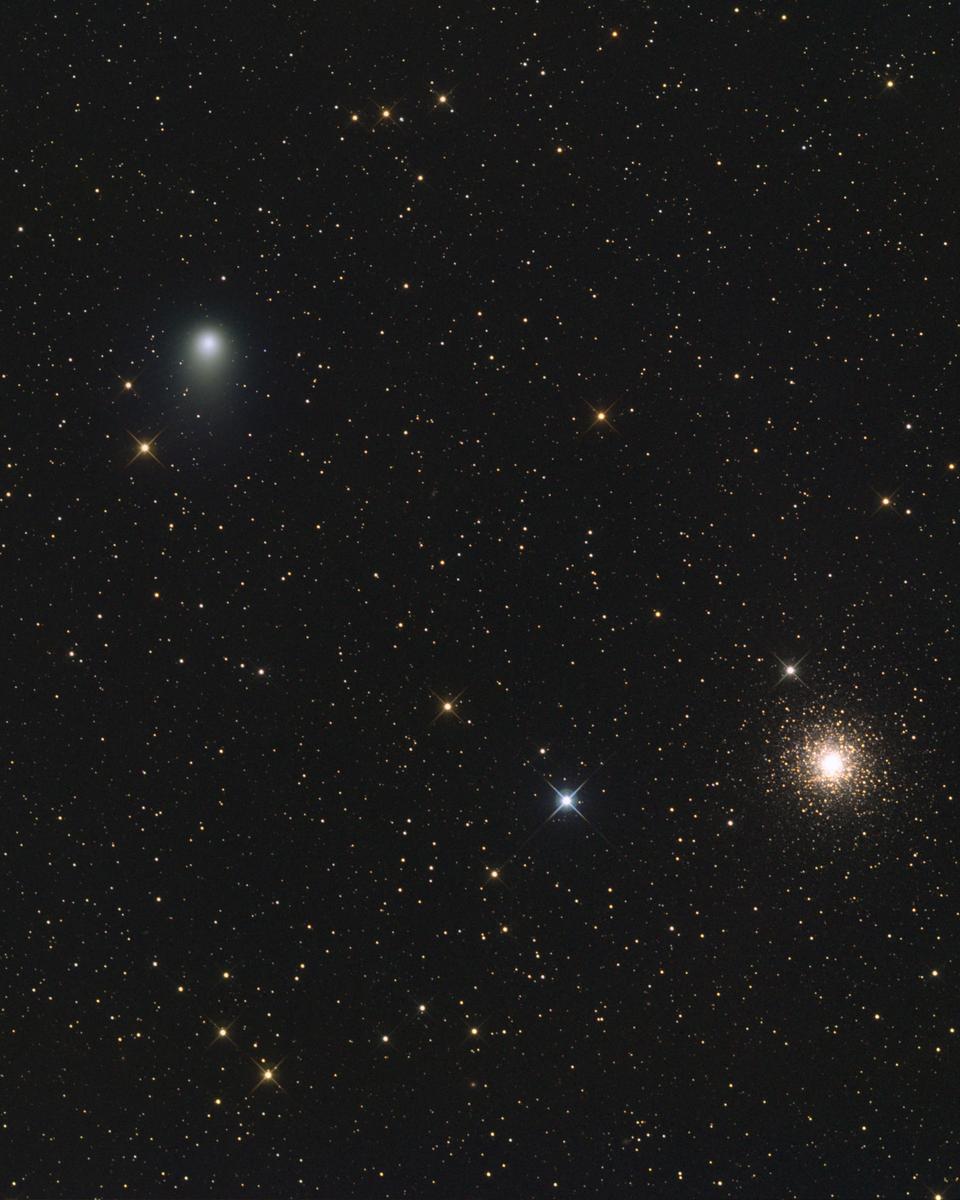 Comet Garradd and Messier 15