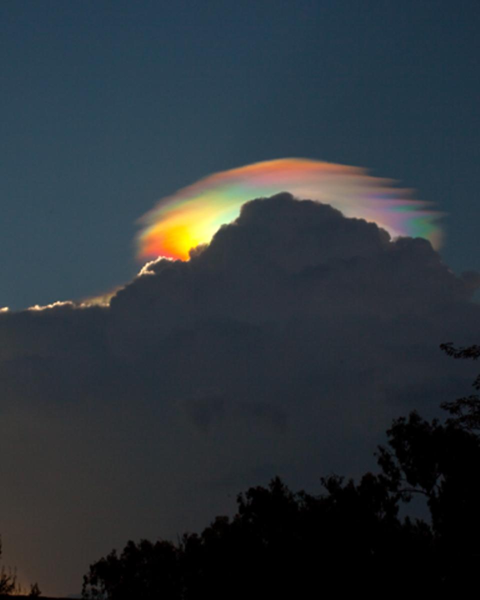 A Pileus Iridescent Cloud Over Ethiopia