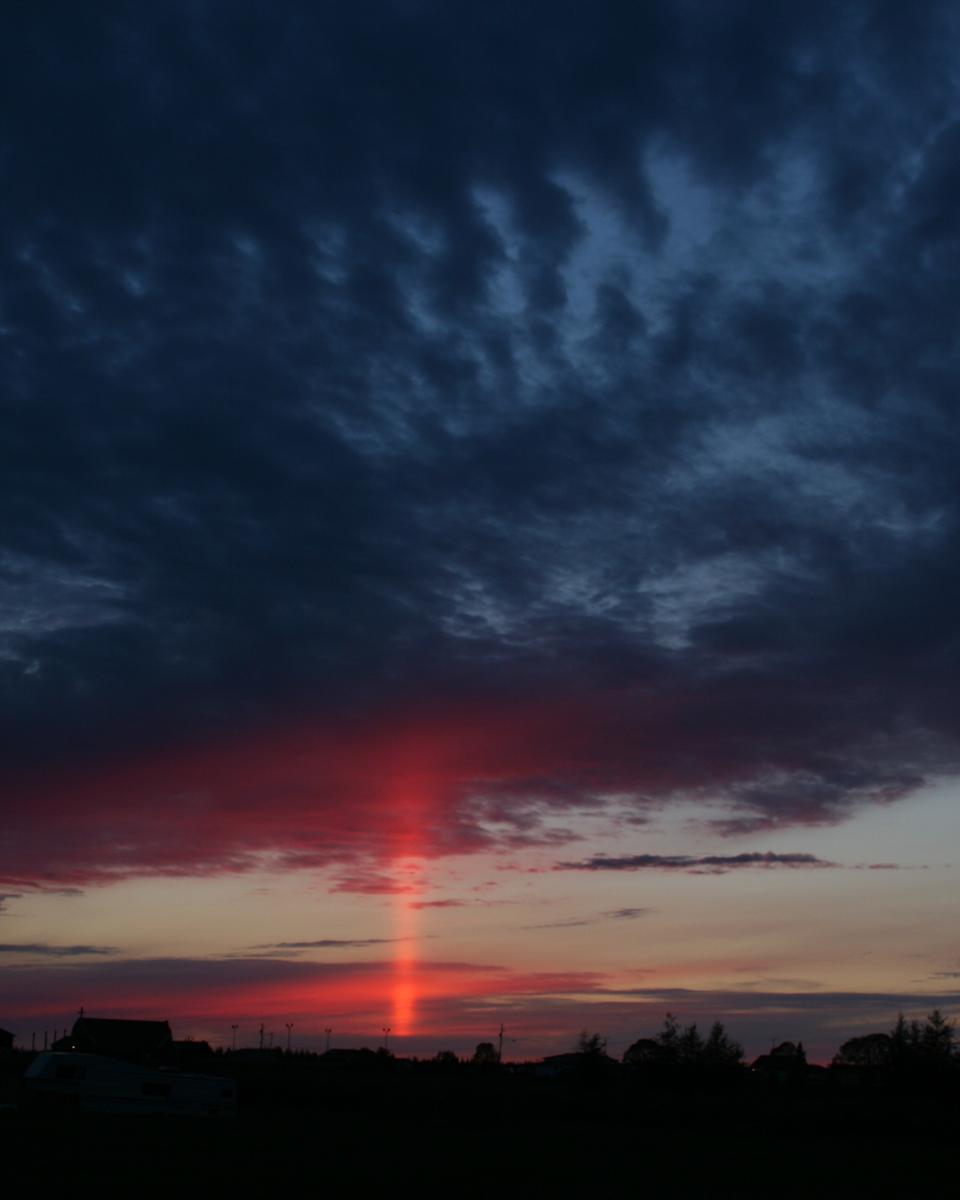A Sun Pillar Over Ontario