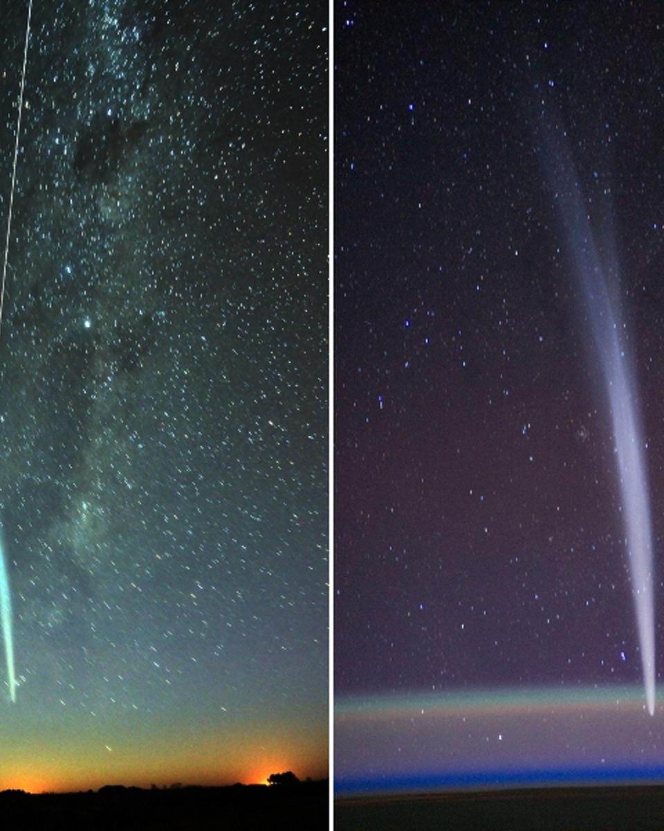 Comet Lovejoy and the ISS