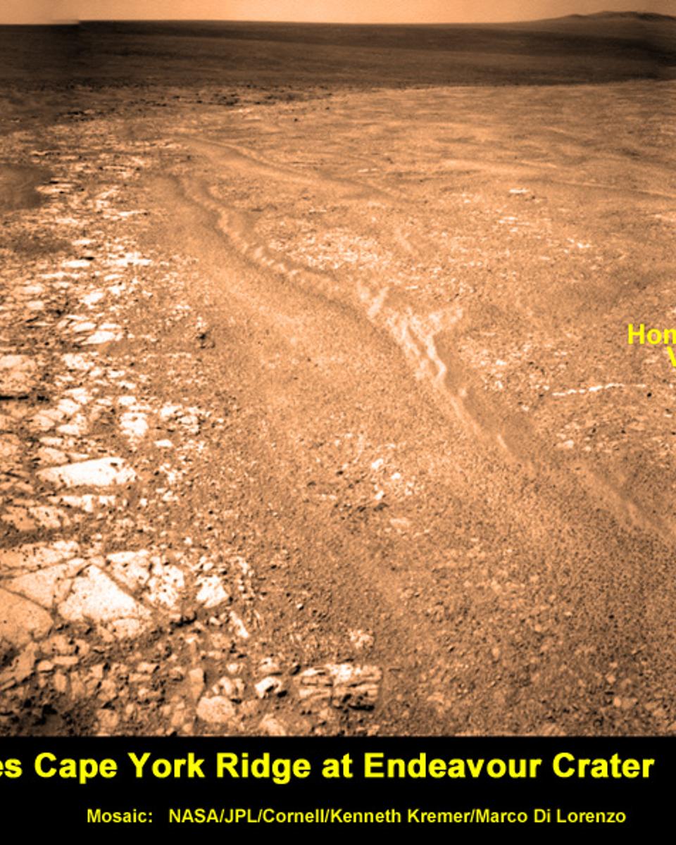 An Unusual Vein of Deposited Rock on Mars